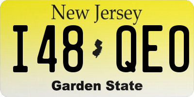 NJ license plate I48QEO