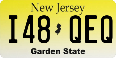 NJ license plate I48QEQ