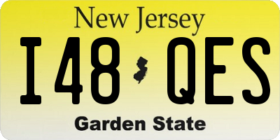 NJ license plate I48QES