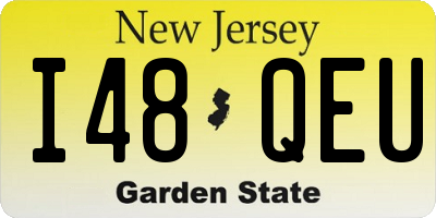 NJ license plate I48QEU