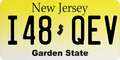 NJ license plate I48QEV