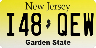 NJ license plate I48QEW