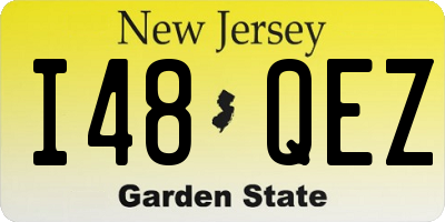 NJ license plate I48QEZ