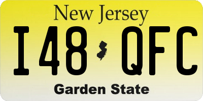 NJ license plate I48QFC
