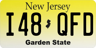 NJ license plate I48QFD