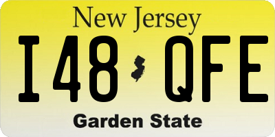 NJ license plate I48QFE
