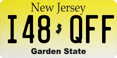 NJ license plate I48QFF