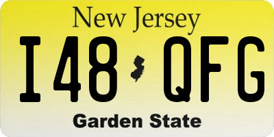 NJ license plate I48QFG