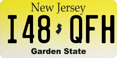 NJ license plate I48QFH