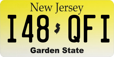 NJ license plate I48QFI