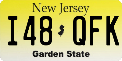 NJ license plate I48QFK