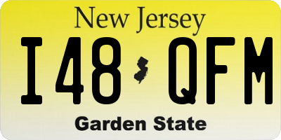 NJ license plate I48QFM