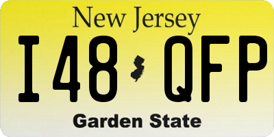 NJ license plate I48QFP