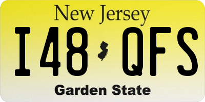 NJ license plate I48QFS