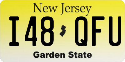NJ license plate I48QFU