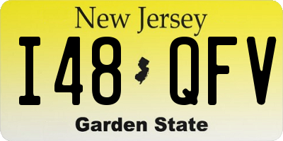 NJ license plate I48QFV