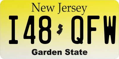 NJ license plate I48QFW