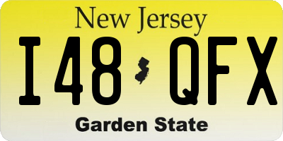 NJ license plate I48QFX