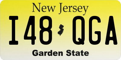 NJ license plate I48QGA