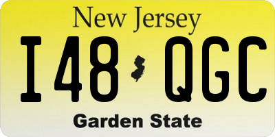 NJ license plate I48QGC