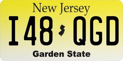 NJ license plate I48QGD