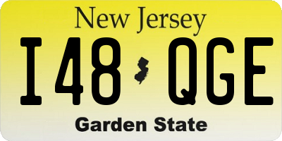 NJ license plate I48QGE