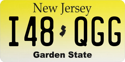 NJ license plate I48QGG