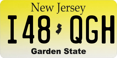 NJ license plate I48QGH