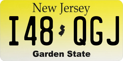 NJ license plate I48QGJ