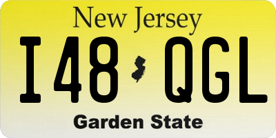 NJ license plate I48QGL