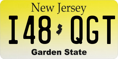 NJ license plate I48QGT