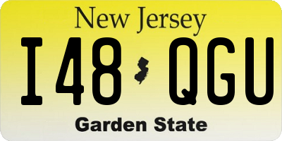 NJ license plate I48QGU