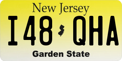 NJ license plate I48QHA
