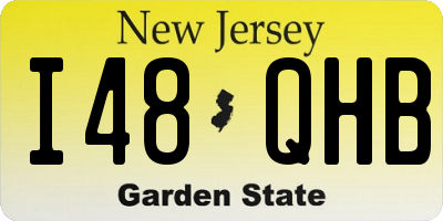 NJ license plate I48QHB