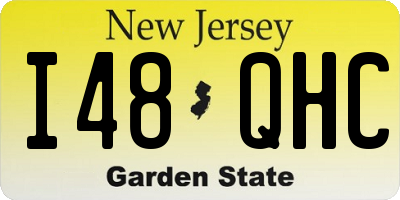 NJ license plate I48QHC