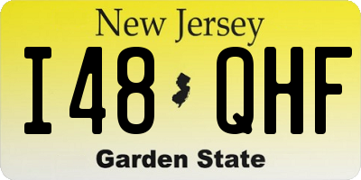 NJ license plate I48QHF