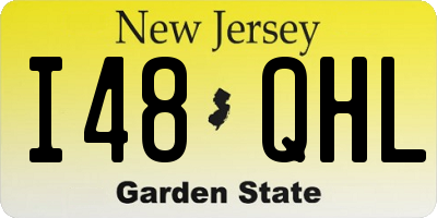 NJ license plate I48QHL