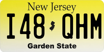 NJ license plate I48QHM