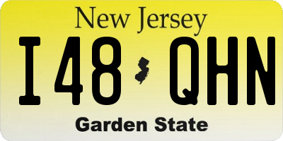NJ license plate I48QHN