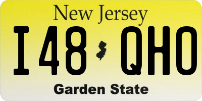 NJ license plate I48QHO