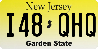 NJ license plate I48QHQ