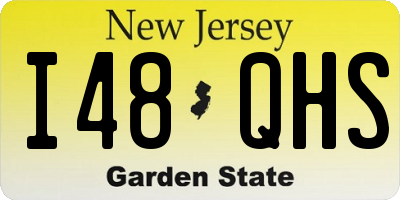 NJ license plate I48QHS