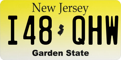 NJ license plate I48QHW