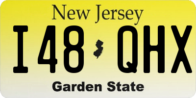 NJ license plate I48QHX