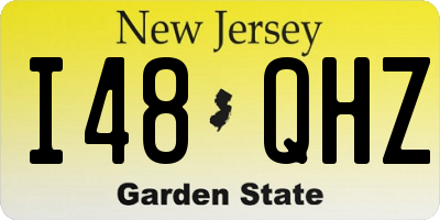 NJ license plate I48QHZ