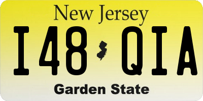 NJ license plate I48QIA