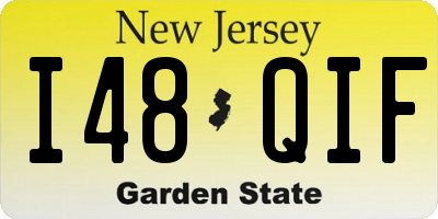 NJ license plate I48QIF