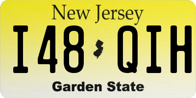 NJ license plate I48QIH