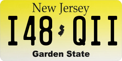 NJ license plate I48QII