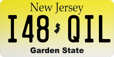 NJ license plate I48QIL